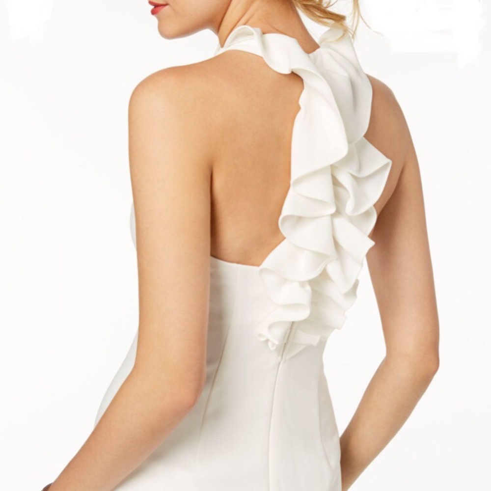 Vince Camuto Ruffle Halter Dress
